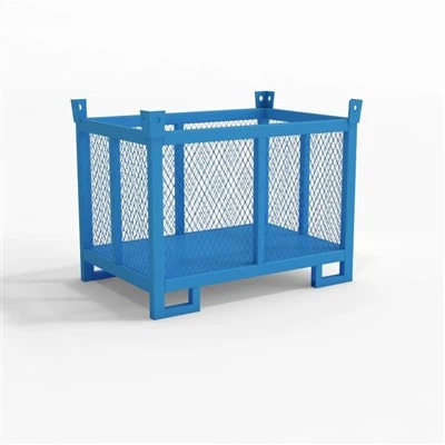 Fixed Warehouse Stables Metal Wire Storage Pall Container Cage